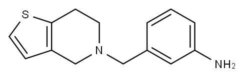 3-{4H,5H,6H,7H-thieno[3,2-c]pyridin-5-ylmethyl}aniline Structure