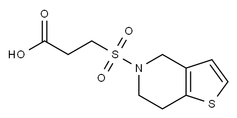 3-{4H,5H,6H,7H-thieno[3,2-c]pyridine-5-sulfonyl}propanoic acid Structure
