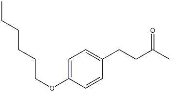 4-[4-(hexyloxy)phenyl]butan-2-one Structure