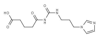 5-({[3-(1H-imidazol-1-yl)propyl]carbamoyl}amino)-5-oxopentanoic acid