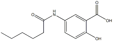 5-hexanamido-2-hydroxybenzoic acid Structure