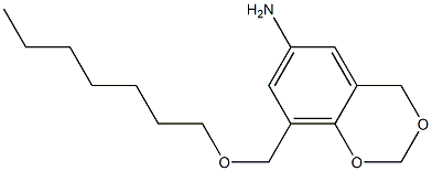 8-[(heptyloxy)methyl]-2,4-dihydro-1,3-benzodioxin-6-amine Structure