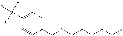 hexyl({[4-(trifluoromethyl)phenyl]methyl})amine Structure