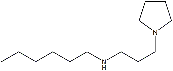hexyl[3-(pyrrolidin-1-yl)propyl]amine Structure