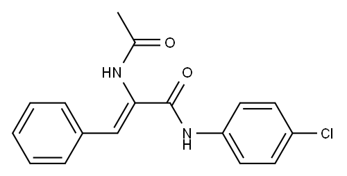 (Z)-2-(acetylamino)-N-(4-chlorophenyl)-3-phenyl-2-propenamide|