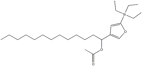 Acetic acid 1-[5-(triethylsilyl)-3-furyl]tridecyl ester|