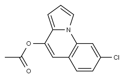 Acetic acid 8-chloropyrrolo[1,2-a]quinolin-4-yl ester Structure