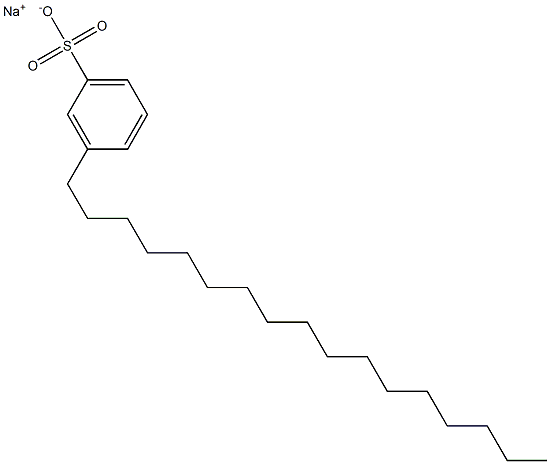 3-Heptadecylbenzenesulfonic acid sodium salt Structure