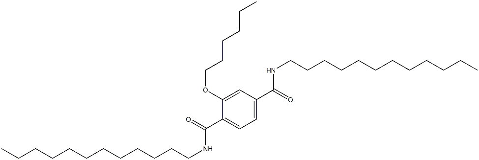 2-(Hexyloxy)-N,N'-didodecylterephthalamide 结构式
