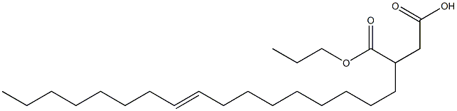 3-(9-Heptadecenyl)succinic acid 1-hydrogen 4-propyl ester Structure