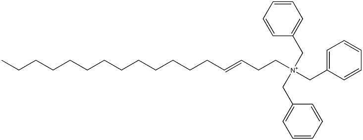 (3-Heptadecenyl)tribenzylaminium Structure