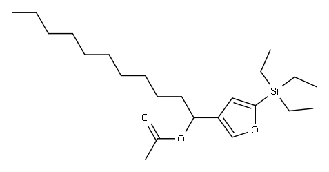 Acetic acid 1-[5-(triethylsilyl)-3-furyl]undecyl ester|