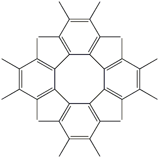 Hexadecamethyltetraphenylene Structure