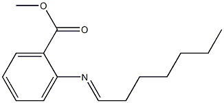 2-(Heptylideneamino)benzoic acid methyl ester|