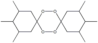2,3,4,11,12,13-Hexamethyl-7,8,15,16-tetraoxadispiro[5.2.5.2]hexadecane 结构式