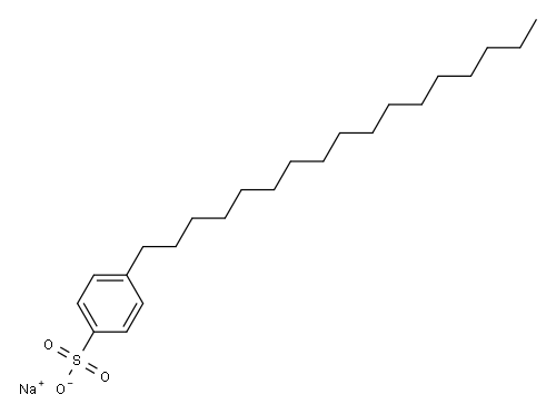 4-Heptadecylbenzenesulfonic acid sodium salt Structure