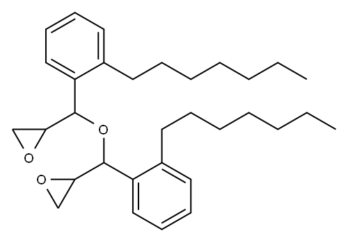 2-Heptylphenylglycidyl ether Structure
