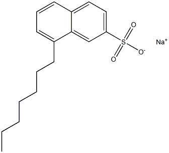 8-Heptyl-2-naphthalenesulfonic acid sodium salt Structure