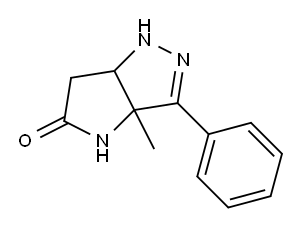 1,3a,4,6a-Tetrahydro-3-phenyl-3a-methylpyrrolo[3,2-c]pyrazol-5(6H)-one