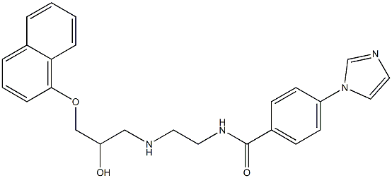 4-(1H-Imidazol-1-yl)-N-[2-[2-hydroxy-3-(1-naphthalenyloxy)propylamino]ethyl]benzamide