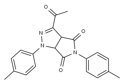 1,3a,4,5,6,6a-Hexahydro-3-acetyl-4,6-dioxo-5-(4-methylphenyl)-1-(4-methylphenyl)pyrrolo[3,4-c]pyrazole