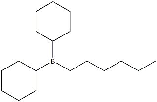 Hexyldicyclohexylboron 结构式