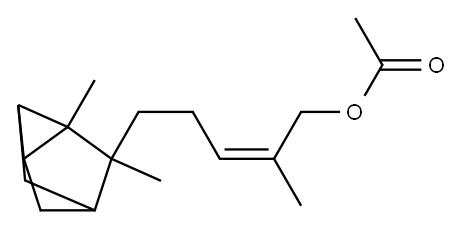 Acetic acid (2Z)-5-(2,3-dimethyltricyclo[2.2.1.02,6]hept-3-yl)-2-methyl-2-pentenyl ester