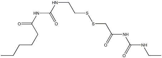 1-Hexanoyl-3-[2-[[(3-ethylureido)carbonylmethyl]dithio]ethyl]urea