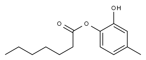 Heptanoic acid 2-hydroxy-4-methylphenyl ester