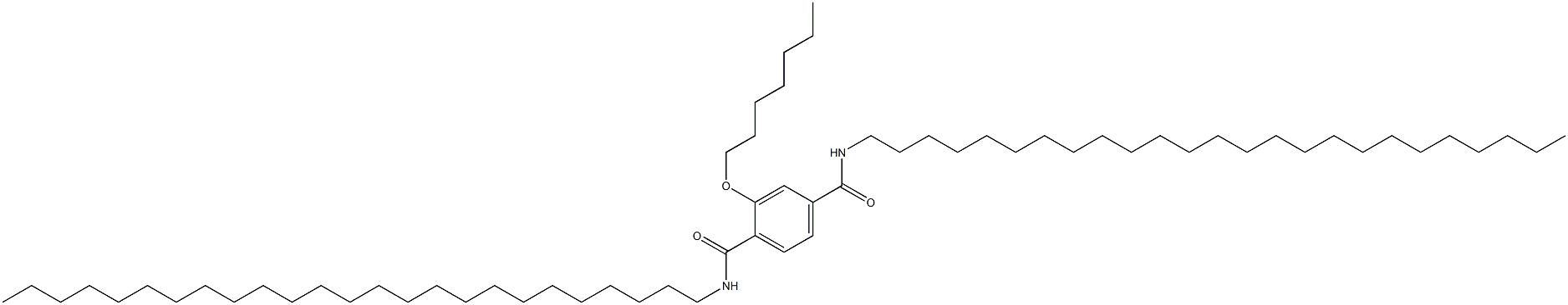 2-(Heptyloxy)-N,N'-dipentacosylterephthalamide Structure