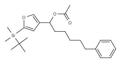 Acetic acid 1-[5-(tert-butyldimethylsilyl)-3-furyl]-6-phenylhexyl ester