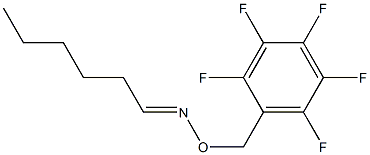 Hexanal O-[(pentafluorophenyl)methyl]oxime Structure