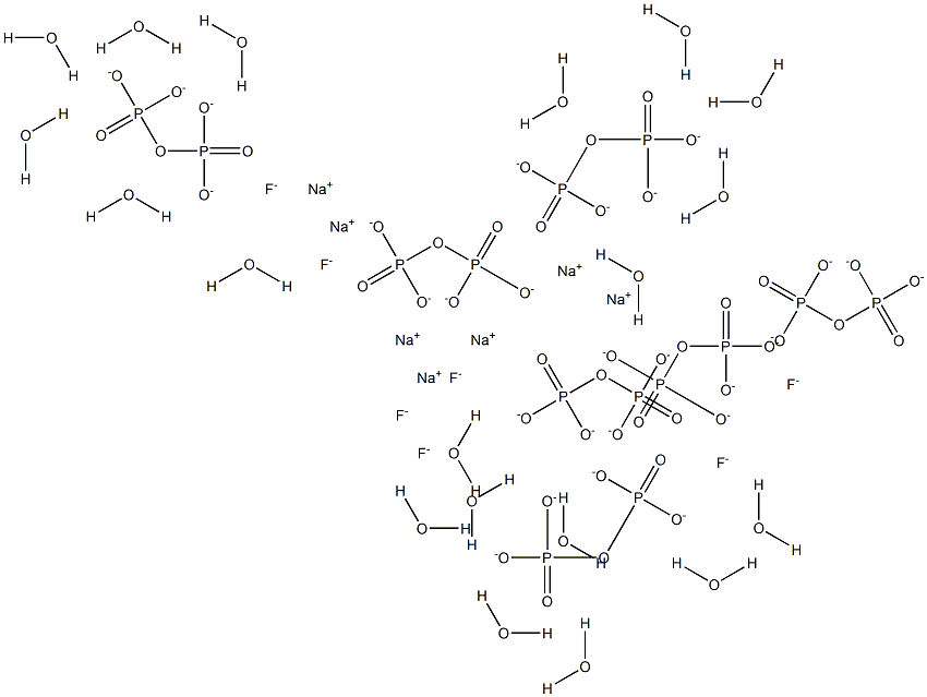 Heptasodium fluoride diphosphate nonadecahydrate