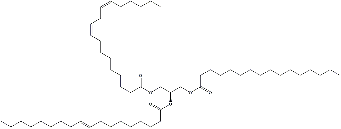 1-hexadecanoyl-2-(9Z-octadecenoyl)-3-(9Z,12Z-octadecadienoyl)-sn-glycerol