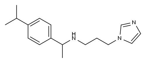 [3-(1H-imidazol-1-yl)propyl]({1-[4-(propan-2-yl)phenyl]ethyl})amine Structure