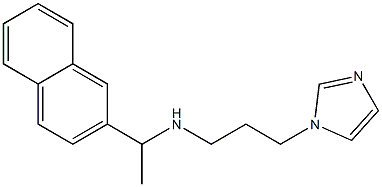 [3-(1H-imidazol-1-yl)propyl][1-(naphthalen-2-yl)ethyl]amine|