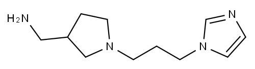 {1-[3-(1H-imidazol-1-yl)propyl]pyrrolidin-3-yl}methanamine
