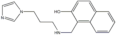 1-({[3-(1H-imidazol-1-yl)propyl]amino}methyl)naphthalen-2-ol Structure