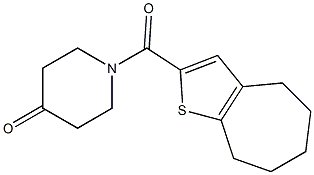 1-{4H,5H,6H,7H,8H-cyclohepta[b]thiophen-2-ylcarbonyl}piperidin-4-one