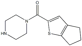 1-{4H,5H,6H-cyclopenta[b]thiophen-2-ylcarbonyl}piperazine Structure