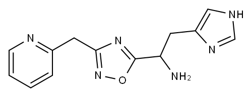 2-(1H-imidazol-4-yl)-1-[3-(pyridin-2-ylmethyl)-1,2,4-oxadiazol-5-yl]ethan-1-amine