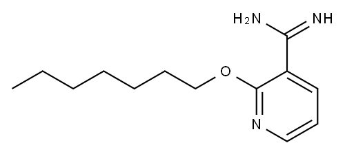 2-(heptyloxy)pyridine-3-carboximidamide Structure