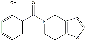 2-{4H,5H,6H,7H-thieno[3,2-c]pyridin-5-ylcarbonyl}phenol 结构式