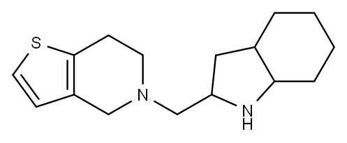 2-{4H,5H,6H,7H-thieno[3,2-c]pyridin-5-ylmethyl}-octahydro-1H-indole Structure