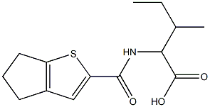 2-{4H,5H,6H-cyclopenta[b]thiophen-2-ylformamido}-3-methylpentanoic acid Structure