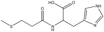 3-(1H-imidazol-4-yl)-2-[3-(methylsulfanyl)propanamido]propanoic acid Structure