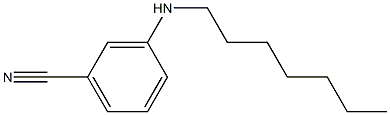 3-(heptylamino)benzonitrile Structure