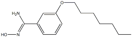 3-(heptyloxy)-N'-hydroxybenzene-1-carboximidamide Structure