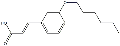 3-[3-(hexyloxy)phenyl]prop-2-enoic acid Structure