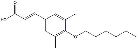 3-[4-(hexyloxy)-3,5-dimethylphenyl]prop-2-enoic acid Structure